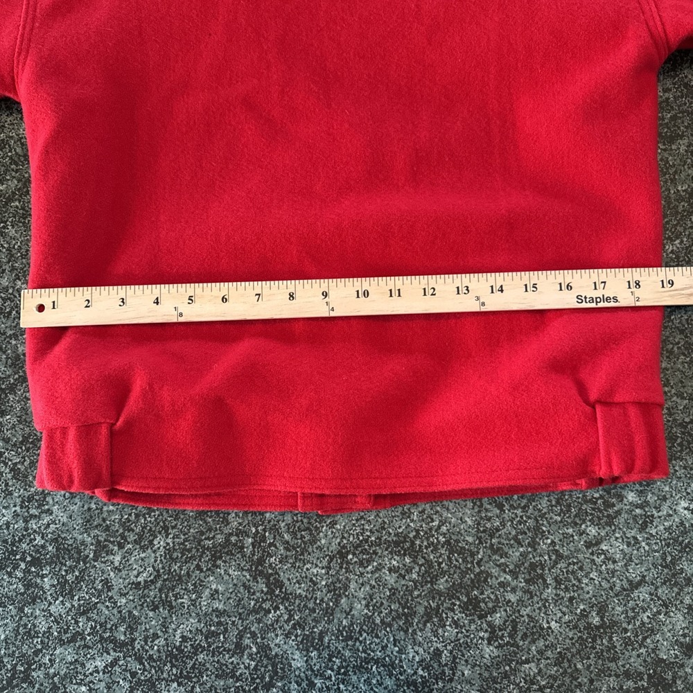The WOOLRICH Woman Pure Wool Jacket Coat Made‎ USA Red Small EVC Lined 80s - Picture 11 of 15